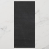 Fancy hart - Chalkboard Wedding Menu (Achterkant)