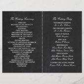  Fancy hart - Chalkboard Wedding Programme (Achterkant)