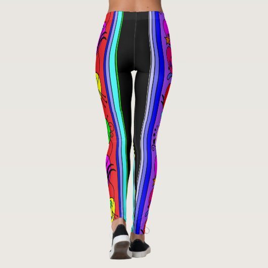 Fancy harten leggings (Achterkant)