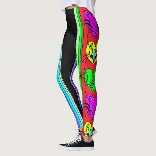 Fancy harten leggings (Links)