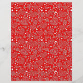 Fancy harten patroon origami paper (Voorkant)