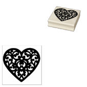 Fancy hartvorm Rubber Kunststempel Rubberstempel (Gestempeld)