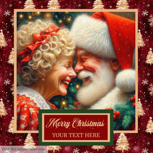 Fancy heer en mevrouw Claus Red Gold Badhanddoek Bad Handdoek