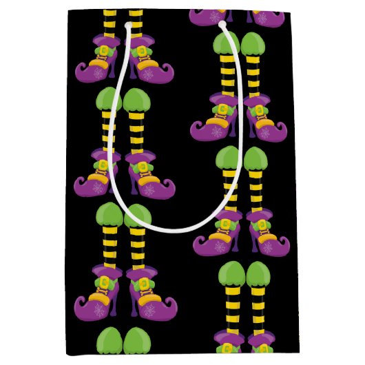 Fancy hekfeetpatroon medium cadeauzakje (Voorkant)