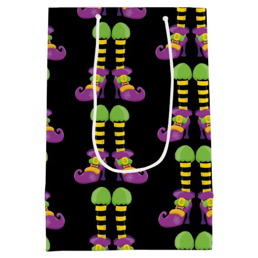 Fancy hekfeetpatroon medium cadeauzakje (Achterkant)