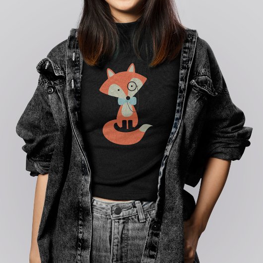 Fancy Hipster Red Fox T-shirt