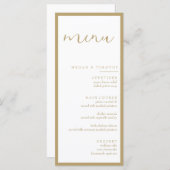 Fancy huwelijksmenu (Voorkant / Achterkant)