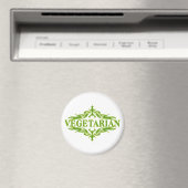 Fancy in het groen - vegetarisch magneet (Insitu (Vaatwasser))