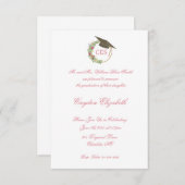 Fancy in roze Afstuderen Kaart (Voorkant / Achterkant)