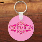 Fancy in roze - groenten sleutelhanger (Voorkant)