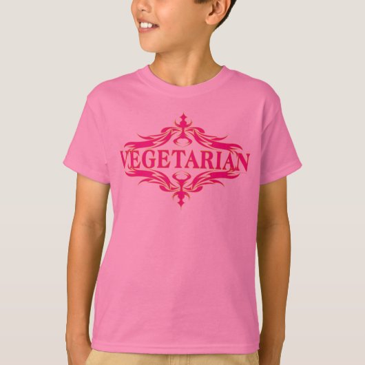 Fancy in roze - groenten t-shirt (Voorkant)