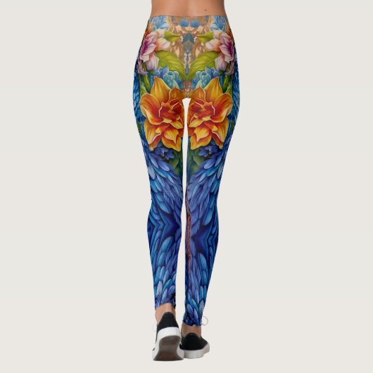 Fancy Indigo Macaw Leggings - (Achterkant)