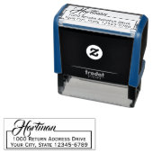 Fancy ingebonden retouradres  zelfinktende stempel (In situ)