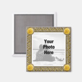 Fancy ingelijste fotomagneet magneet (Voorkant / Achterkant)