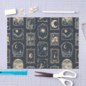 Fancy ingelijste hemelse Afbeeldingen op blauwe ac Tissuepapier (Craft)