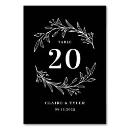 Fancy Initialen BEWERKBAAR KLEURentabel nummer Kaart