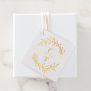 Fancy Initialen FOLIE Monogram bruiloft gunst Labe Bedankjes Labels