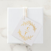 Fancy Initialen FOLIE Monogram bruiloft gunst Labe Bedankjes Labels (Met doos)