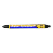 Fancy initiële monogramnaam, betaalbaar schrijven zwarte inkt pen (Voorkant)