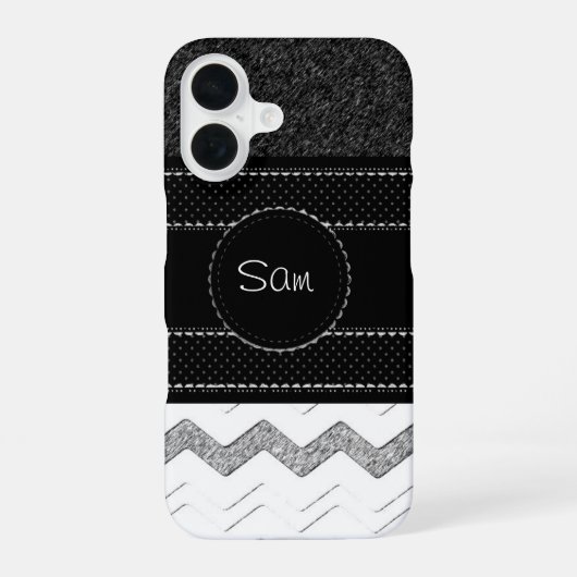 Fancy iPhone 16 Hoesje (Achterkant)