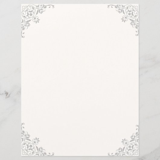 Fancy ivoor met hoekbloei (Achterkant)