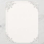 Fancy ivoor met hoekbloei (Voorkant / Achterkant)