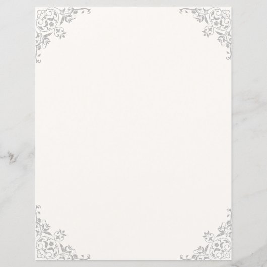 Fancy ivoor met hoekbloei (Voorkant)