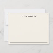 Fancy ivoorrand notitiekaartje (Voorkant)