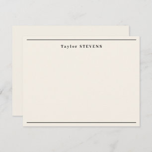 Fancy ivoorrand notitiekaartje