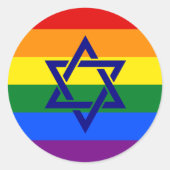 Fancy joodse pride Sticker (Voorkant)