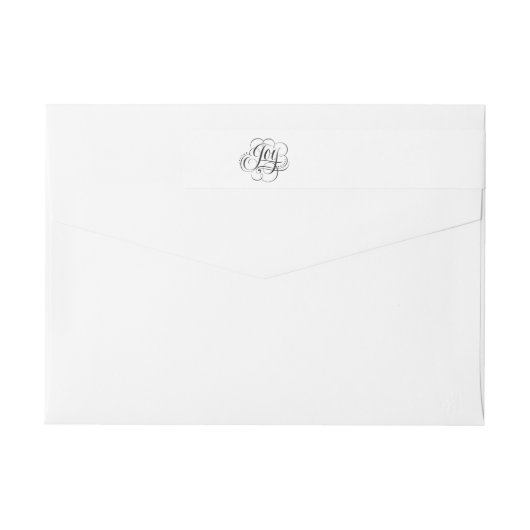 Fancy JOY Kerstkalligrafie Zwart op Wit (Achterkant)