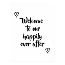 Fancy kalligrafie Welkom bij onze bruiloft in het