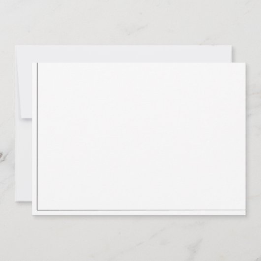 Fancy  Kalligrafie Zwart-wit Verjaardag Kaart (Achterkant)