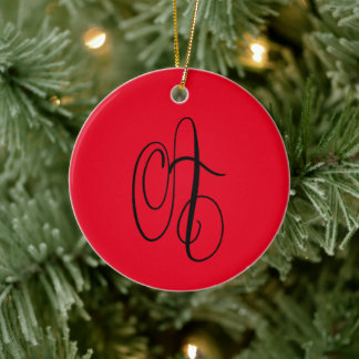 Fancy kapitaal A Initiaal Moderne kalligrafie Keramisch Ornament