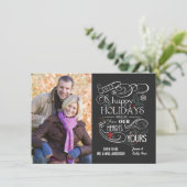 Fancy karton Prettige feestdagen platte kaarten (Staand voorkant)