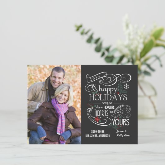 Fancy karton Prettige feestdagen platte kaarten (Staand voorkant)