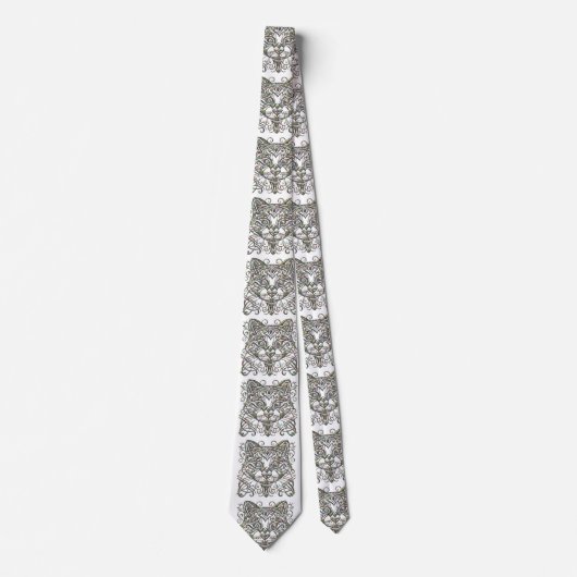 Fancy Kat Abalone Stropdas (Voorkant)