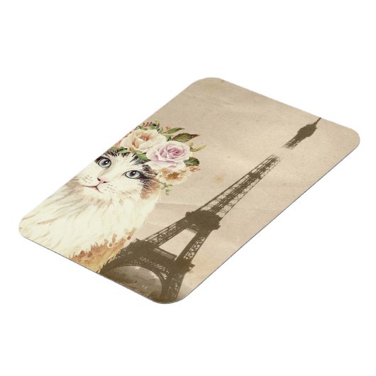 Fancy kat- en eiffeltoren magneet (Linkerzijde)