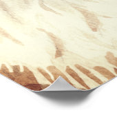 Fancy kat- en eiffeltoren poster (Hoek)