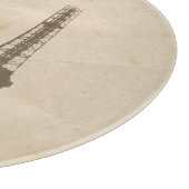 Fancy kat- en eiffeltoren snijplank (Hoek)