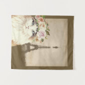 Fancy kat- en eiffeltoren wandkleed (Voorkant (horizontaal))