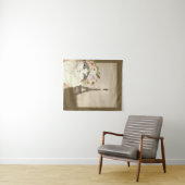 Fancy kat- en eiffeltoren wandkleed (In Situ (horizontaal))