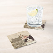 Fancy kat en het kasteel kartonnen onderzetters (Insitu)