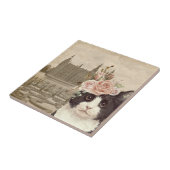 Fancy kat en het kasteel tegeltje (Zijkant)