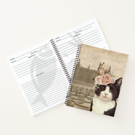 Fancy kat en kasteel notitieboek