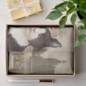 Fancy kat en kasteel tissuepapier (Geschenk)