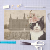 Fancy kat en kasteel tissuepapier (Craft)