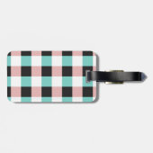 Fancy kat met monocle | Monogram Bagagelabel (Achterkant horizontaal)