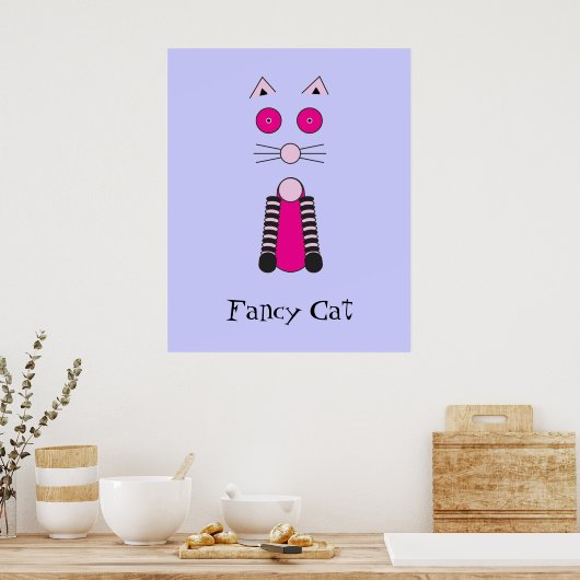 Fancy kat poster (Keuken)