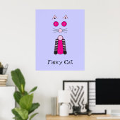 Fancy kat poster (Thuiskantoor)